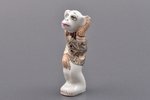 figurine, Monkey, porcelain, Riga (Latvia), signed painter's work, handpainted by Antonina Pashkevic...