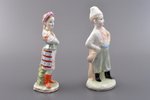 figurine, Ukrainian boy and girl, porcelain, USSR, DZ Dulevo, molder - Asta Brzhezitckaya, the 50ies...