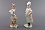 figurine, Ukrainian boy and girl, porcelain, USSR, DZ Dulevo, molder - Asta Brzhezitckaya, the 50ies...