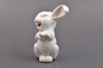 figurine, Laughing Rabbit, porcelain, Germany, Rosenthal, the middle of the 20th cent., 13.1 cm...