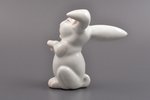 figurine, Laughing Rabbit, porcelain, Germany, Rosenthal, the middle of the 20th cent., 13.1 cm...