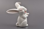 figurine, Laughing Rabbit, porcelain, Germany, Rosenthal, the middle of the 20th cent., 13.1 cm...