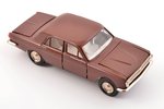 car model, GAZ 24 Volga, metal, Russia, ~1992-1993, box is damaged...