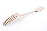 fork, silver, 84 standard, 64 g, 20.5 cm, firm of Gavriil Grachov, 1894, St. Petersburg, Russia...