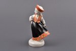 figurine, Folk dance (girl), porcelain, Riga (Latvia), USSR, Riga porcelain factory, molder - Leja N...