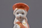 figurine, Folk dance (girl), porcelain, Riga (Latvia), USSR, Riga porcelain factory, molder - Leja N...