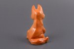 figurine, Fox, porcelain, Riga (Latvia), USSR, Riga porcelain factory, molder - Regīna Karkunova, 19...